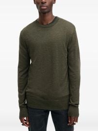 AllSaints Mode crew-neck Wool Sweater Green at Farfetch